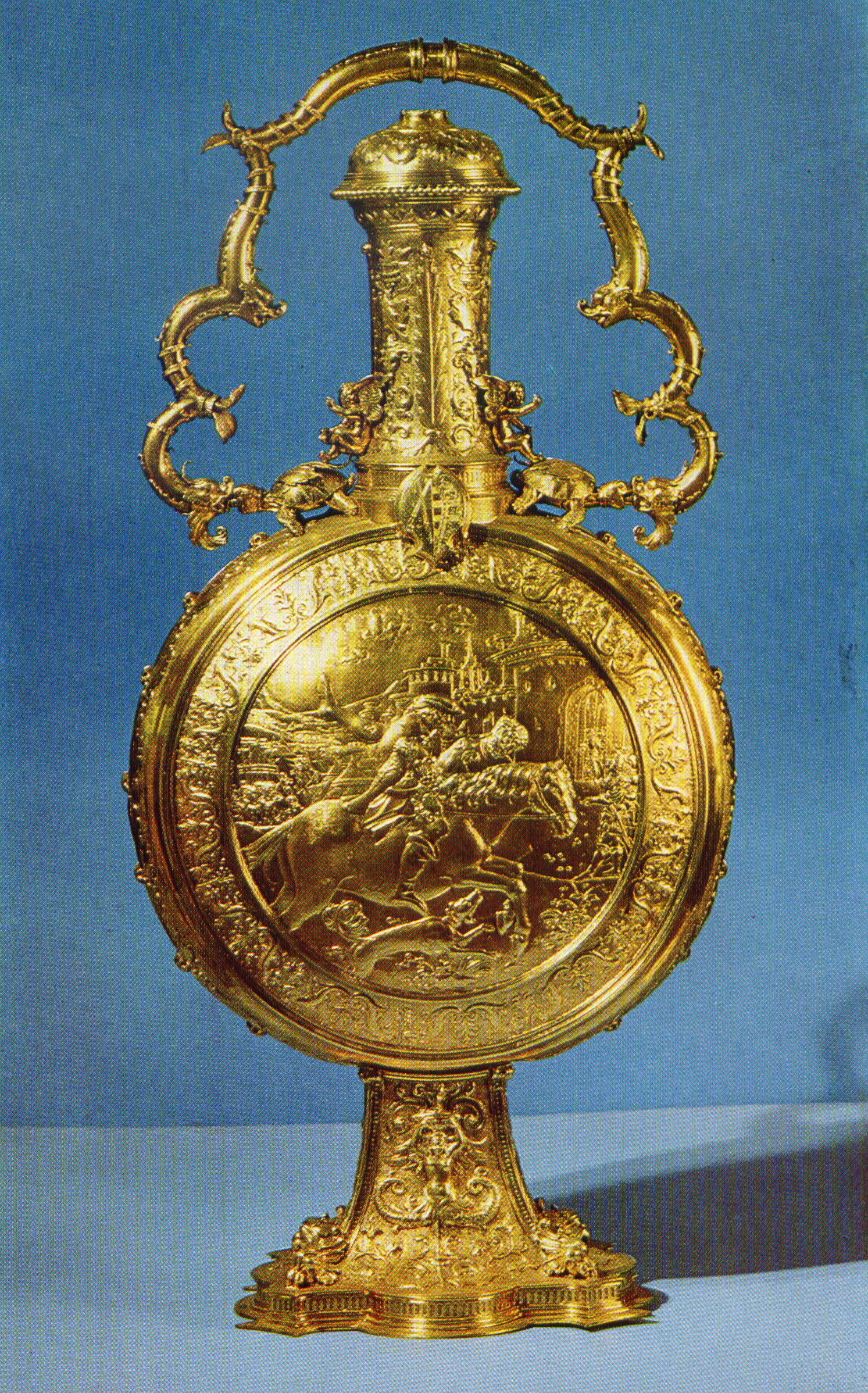 КАМНИ И МИНЕРАЛЫ. Большая бутыль с ручкой